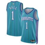 Maillot NBA Charlotte Hornets LaMelo Ball Jordan 2023-24 Classic Edition Teal Swingman - Homme
